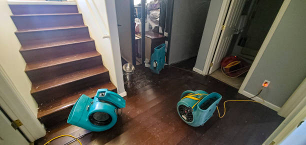 Water damage restoration process in CA